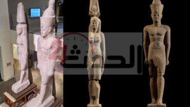 صورة ملك وملكة..عودة تمثالين إلى مصر لعرضهما بالمتحف المصري الكبير..صور