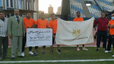 صورة – فريق كرة القدم لوزارة التموين يصعد للدور النهائى لبطوله الوزارات.