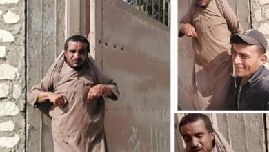 صورة قام بتعليقه بمسمار في الحائط .. حملة علي فيس بوك لمحاسبة نجار كفر صقر المتنمر.. ومواطنون : لازم تتحاسب يا شبح