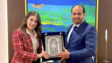 صورة ننشر التفاصيل الكاملة لزيارة وفد برلماني لسفارة الامارات ..  بالصو النائبة ماهيتاب عبدالهادي تكشف كواليس اللقاء