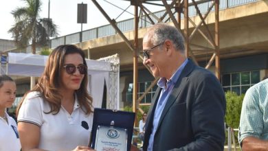 صورة نادي الفروسية يكرم سحر طلعت مصطفى على هامش بطولة الجمهورية للفروسية