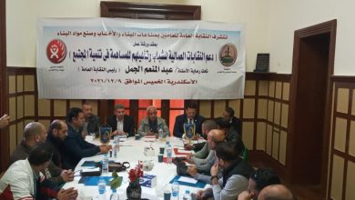 صورة نقابة البناء والأخشاب تعقد ورشة عمل لتأهيل الشباب للمساهمة في تنمية المجتمع
