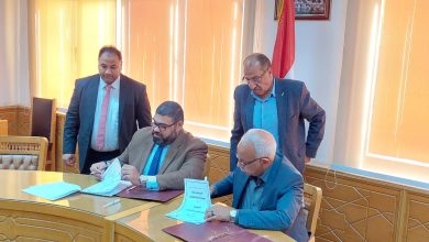 صورة بروتوكول تعاون بين مركز تدريب نقابة البناء والأكاديمية الوطنية للعلوم والمهارات
