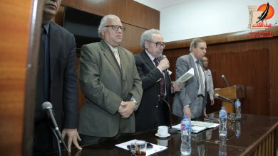 صورة في احتفال بالنقابة العامة لاتحاد كتاب مصر، الاعضاء الجدد يؤدون قسم الكاتب