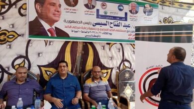 صورة بالصور: نواب مستقبل وطن “التمامي وابوحجازي” يتابعان بنفسهم سير عمل قافلة قرية الوسطاني