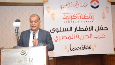 صورة رئيس حزب الحرية المصرى: ندعم الرئيس السيسي والقوات المسلحة في جميع الاجراءات للحفاظ على الأمن القومى المصرى