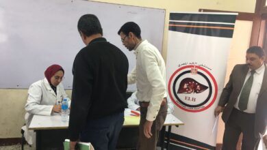 صورة برعاية نواب حزب مستقبل وطن “الحصي والتمامي وابوحجازي”استمرار القوافل الطبية المجانية بقريةكفرالمياسرة بالتعاون مع جمعية رعاية مرضي الكبد