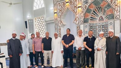 صورة نواب حزب مستقبل وطن “الحصي والتمامي وابوحجازي”يؤدون صلاة الجمعة ويفتتحون مسجد قرية العطوي الجديد مركزفارسكور بحضوروكيل وزارة الأوقاف وقيادات الحزب