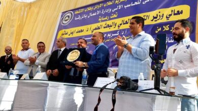صورة بالصور: النائبان وليد التمامي ومحمد علي ابوحجازي يشاركان حفل المعهد العالي للحاسب الآلي وإدارة الأعمال بالزرقا لإستقبال الطلاب الجدد ودعم وتأييد الرئيس السيسي