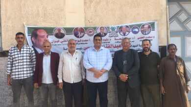 صورة بالصور: تفقد نواب حزب مستقبل وطن “الحصي والتمامي وابوحجازي” سيرعمل القافلة الطبية المجانية بقرية الإبراهيمية القبلية