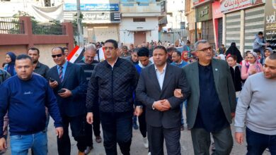 صورة دمياط تنتفض بمشاركة غير مسبوقه قيادات حزب مستقبل وطن بدمياط يقودون مسيرات حاشدة من المواطنين إلى اللجان الانتخابية