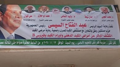 صورة بالصور: إقبال كبير من الآهالي إنطلاق القافلة الطبية المجانية لحزب مستقبل وطن بدمياط  بقرية كفرتقي تحت رعاية قيادات الحزب”كيوان والحصي والتمامي وابوحجازي  “