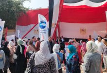 صورة السيدات تتصدرن المشهد الانتخابي امام مدرسة ام الابطال فى دائرة الطالبية والعمرانية ومحمد عبدالحميد اكتساح