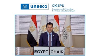 صورة إنجاز دولي جديد ..النائب وليد التمامي يهنيء وزيرالرياضة لفوزة بإكتساح برئاسة اللجنة الحكومية الدوليه للتربية البدنية والرياضة باليونسكو CIGEPS