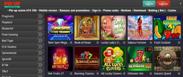 pin up casino online game